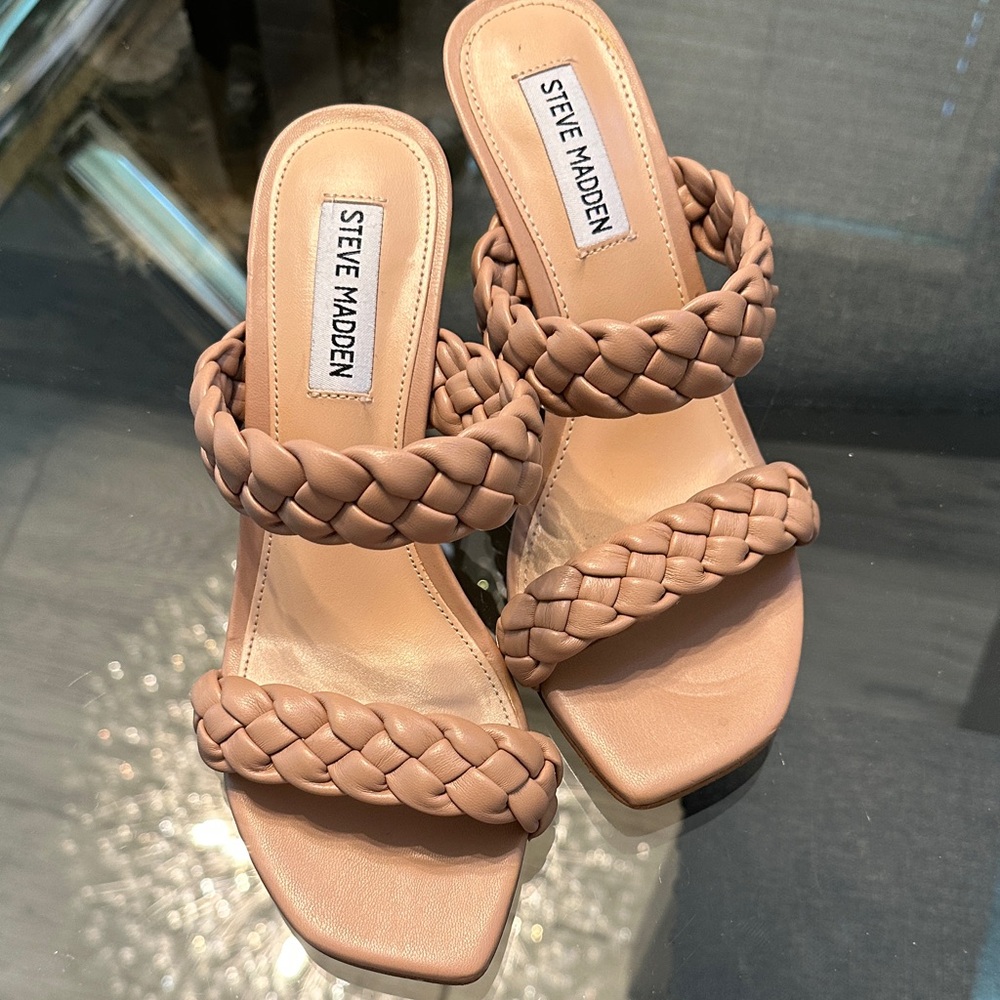 Steve Madden Women's Nude Braided Sandals 6.5